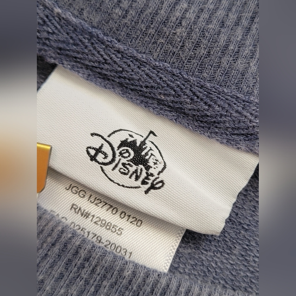 Disney World Retro Vintage Style Crop Long Sleeve Tee - Blue - Women's Medium - Picture 2 of 6